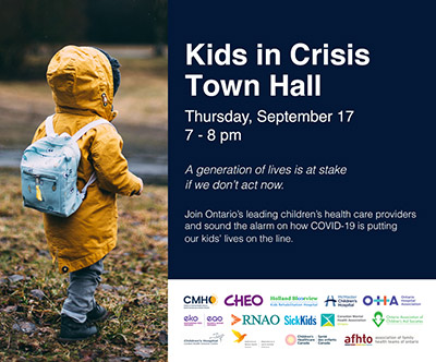 Kids in Crisis Town Hall poster